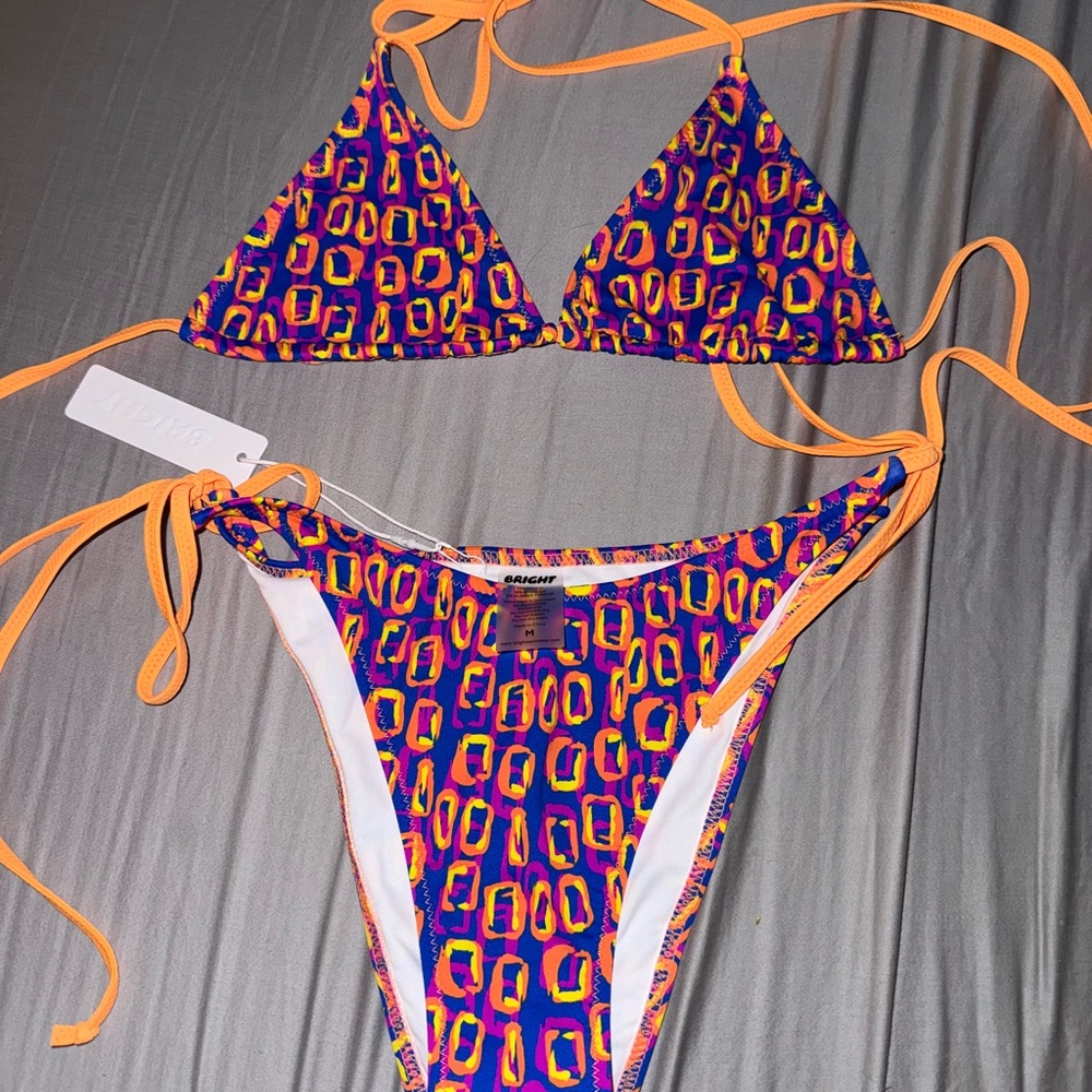 Colorful Geometric Bikini Set sold out NWT